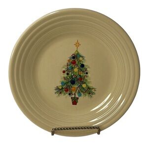 Fiesta Homer Laughlin 9" Luncheon Christmas Tree Plate